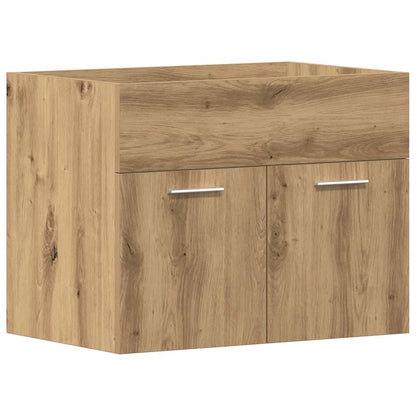 Mobile Lavabo Bagno 60X38,5X46 Cm Truciolato Rovere Artigianale