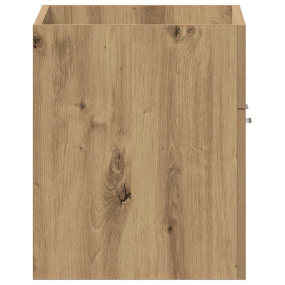 Mobile Lavabo Bagno 60X38,5X46 Cm Truciolato Rovere Artigianale