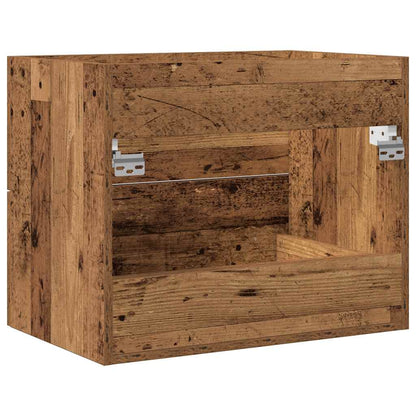 Mobile Lavabo Da Bagno 60X38,5X48 Cm In Truciolato Legno Antico