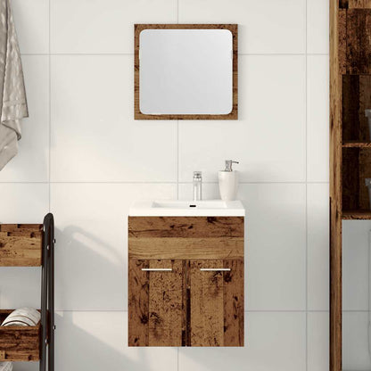 Set Mobili Da Bagno 2 Pz Legno Multistrato