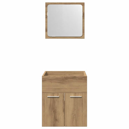 Set Mobili Da Bagno 2 Pz Legno Multistrato