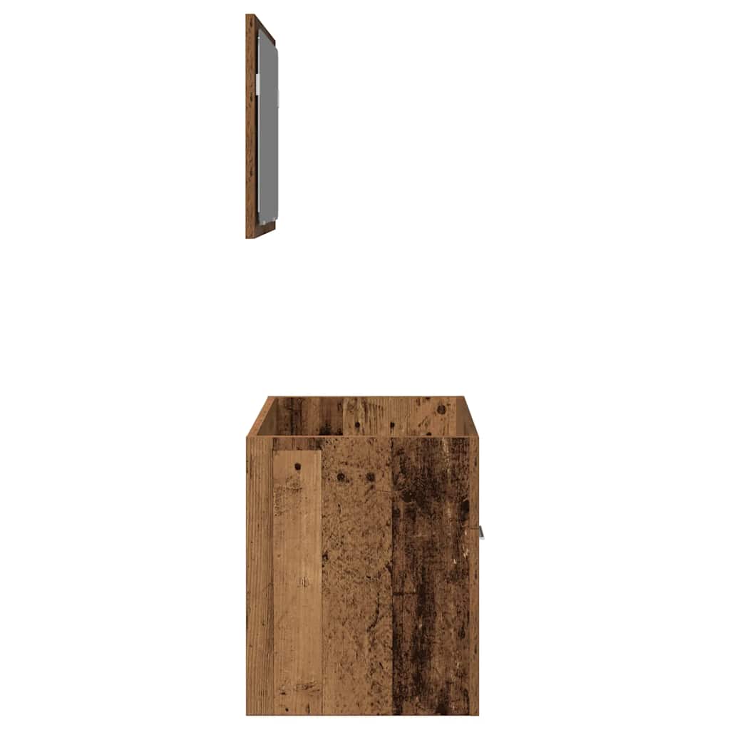 Set Mobili Da Bagno 2 Pz In Legno Multistrato