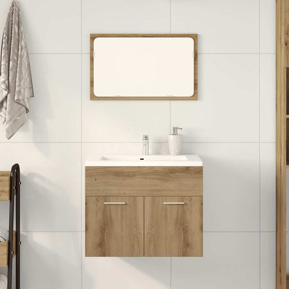 Set Mobili Da Bagno 2 Pz In Legno Multistrato