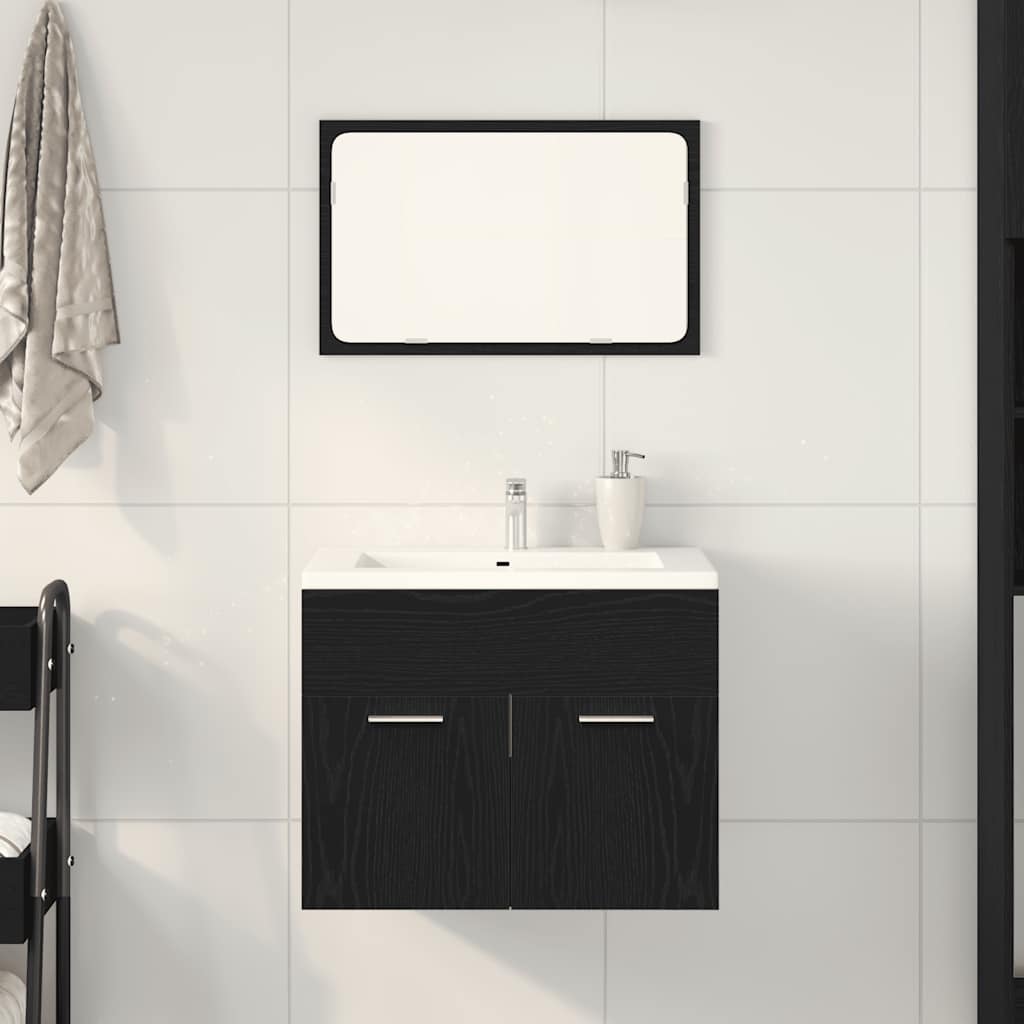 Set Mobili Da Bagno 2 Pz In Legno Multistrato