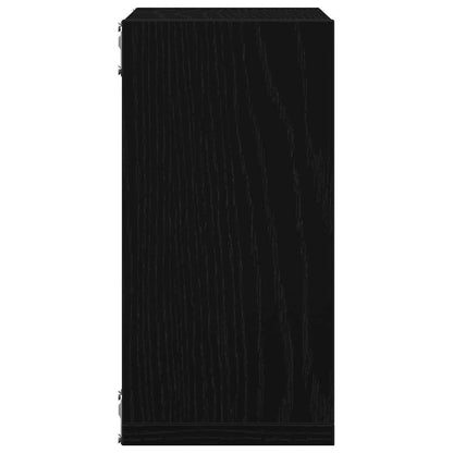 Mensole Parete A Cubo 2 Pz Truciolato Rovere Nero