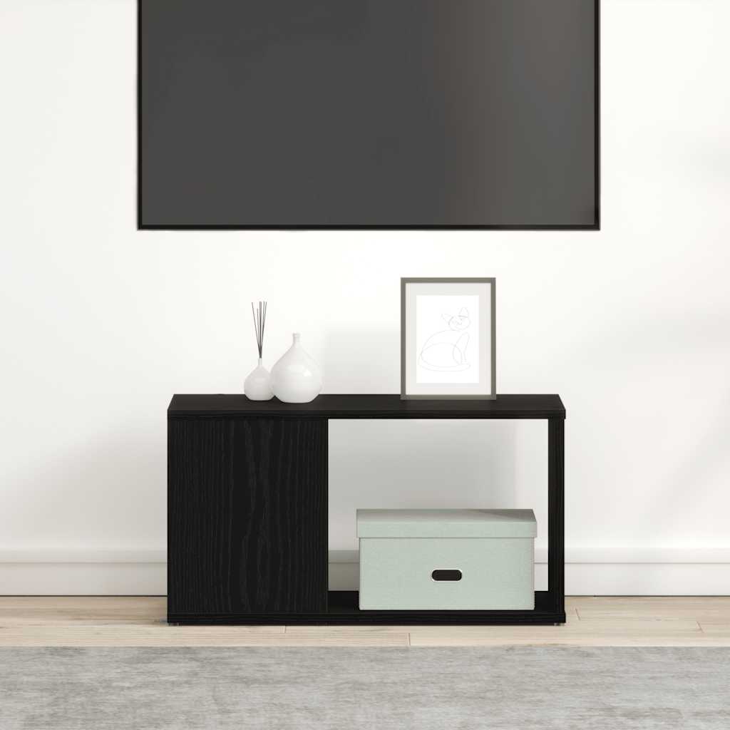 Mobile Porta Tv In Legno Multistrato Rovere Nero