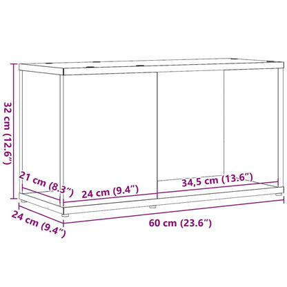 Mobile Porta Tv In Legno Multistrato Rovere Nero