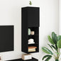Mobili Tv Con Luci Led 2 Pz 30,5X30X102 Cm