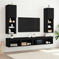 Mobili Tv Con Luci Led 2 Pz 30,5X30X102 Cm