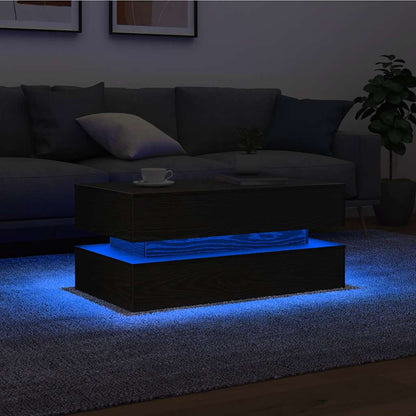 Tavolino Da Salotto Con Luci Led 90X50X40 Cm
