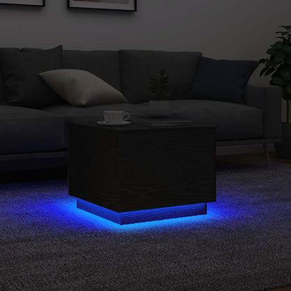 Tavolino Da Salotto Con Luci Led 90X50X40 Cm