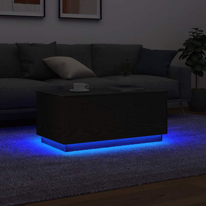 Tavolino Da Salotto Con Luci Led 90X50X40 Cm