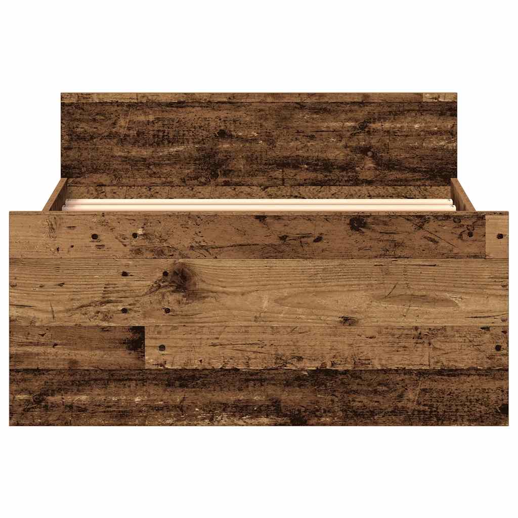Giroletto Senza Materasso In Truciolato Legno Antico