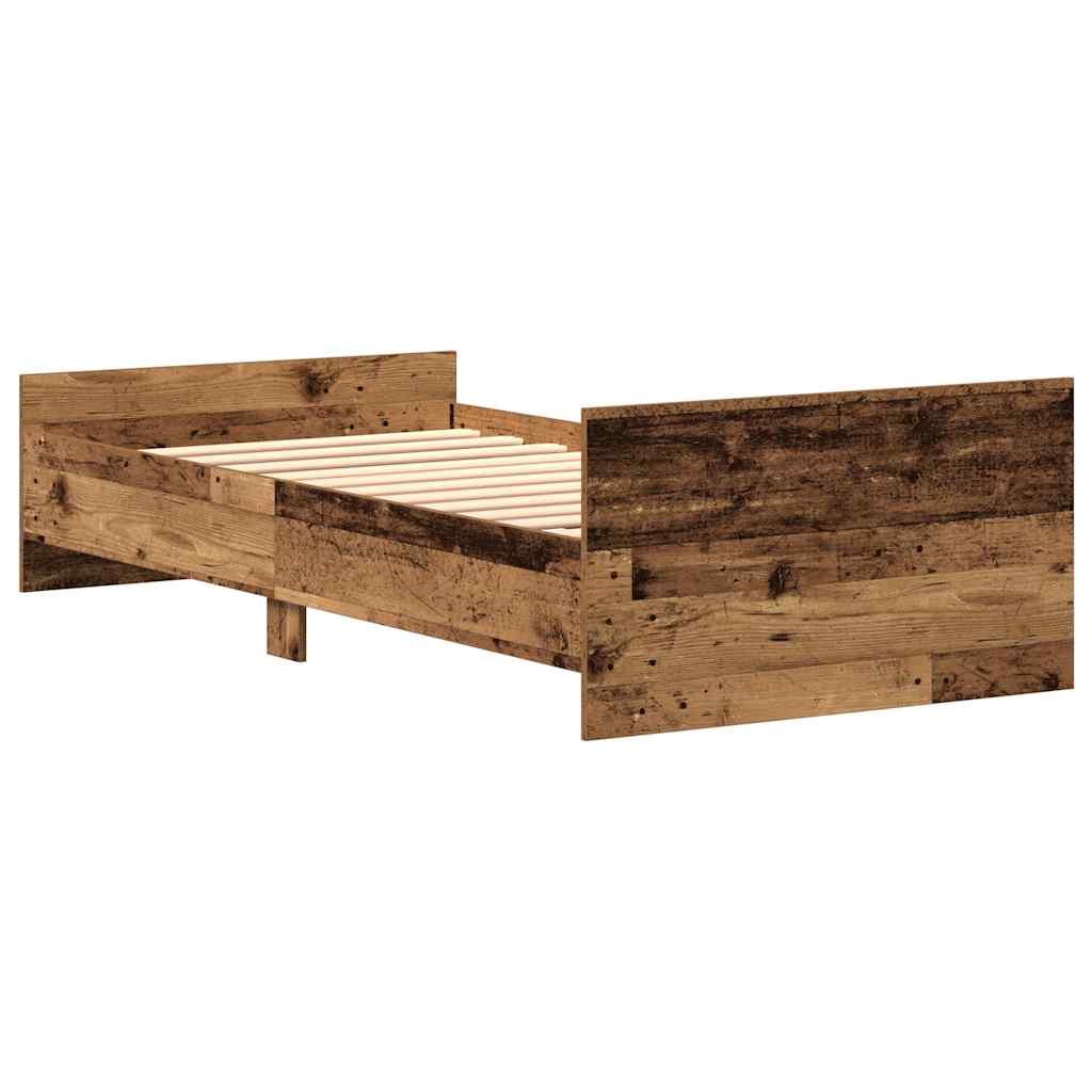 Giroletto Senza Materasso In Truciolato Legno Antico