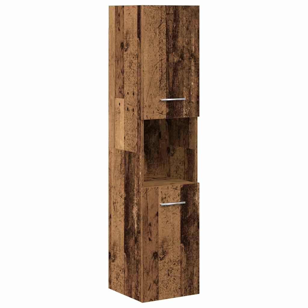 Set Mobili Da Bagno 4 Pz In Legno Multistrato Legno Antico
