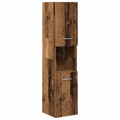 Set Mobili Da Bagno 4 Pz In Legno Multistrato Legno Antico