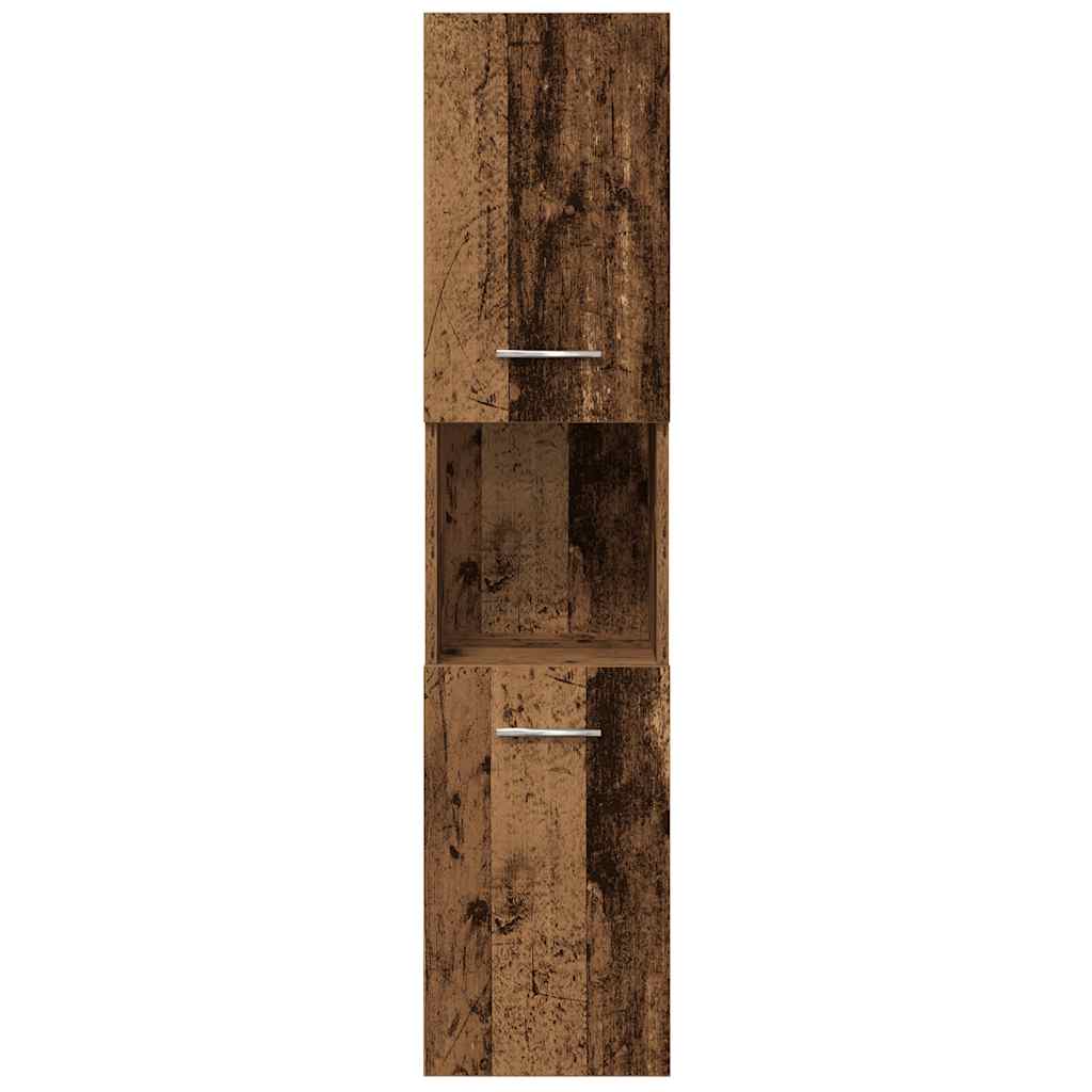 Set Mobili Da Bagno 4 Pz In Legno Multistrato Legno Antico