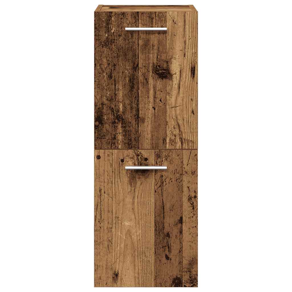 Set Mobili Da Bagno 5 Pz In Legno Multistrato Legno Antico