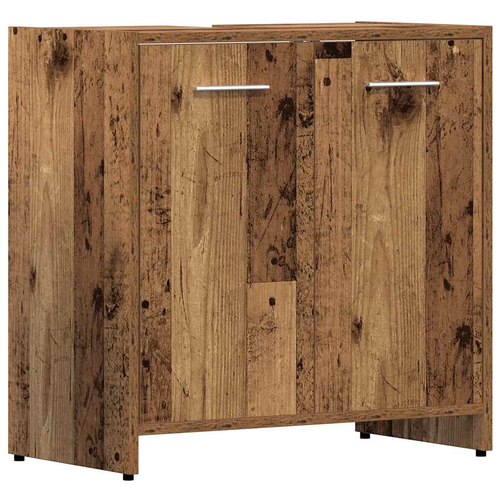 Set Mobili Da Bagno 4 Pz In Legno Multistrato