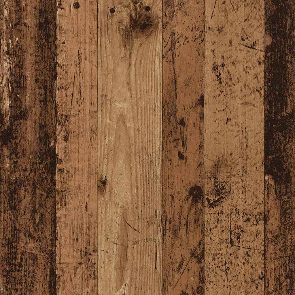 Set Tavolo Da Toeletta Con Led Legno Antico Legno Multistrato