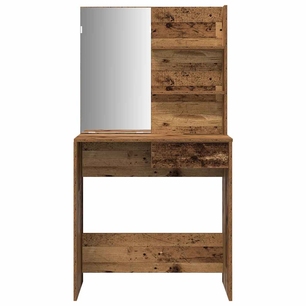 Set Tavolo Da Toeletta In Legno Multistrato