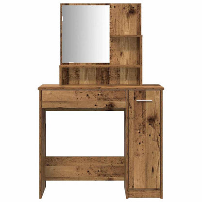 Set Tavolo Da Toeletta In Legno Multistrato