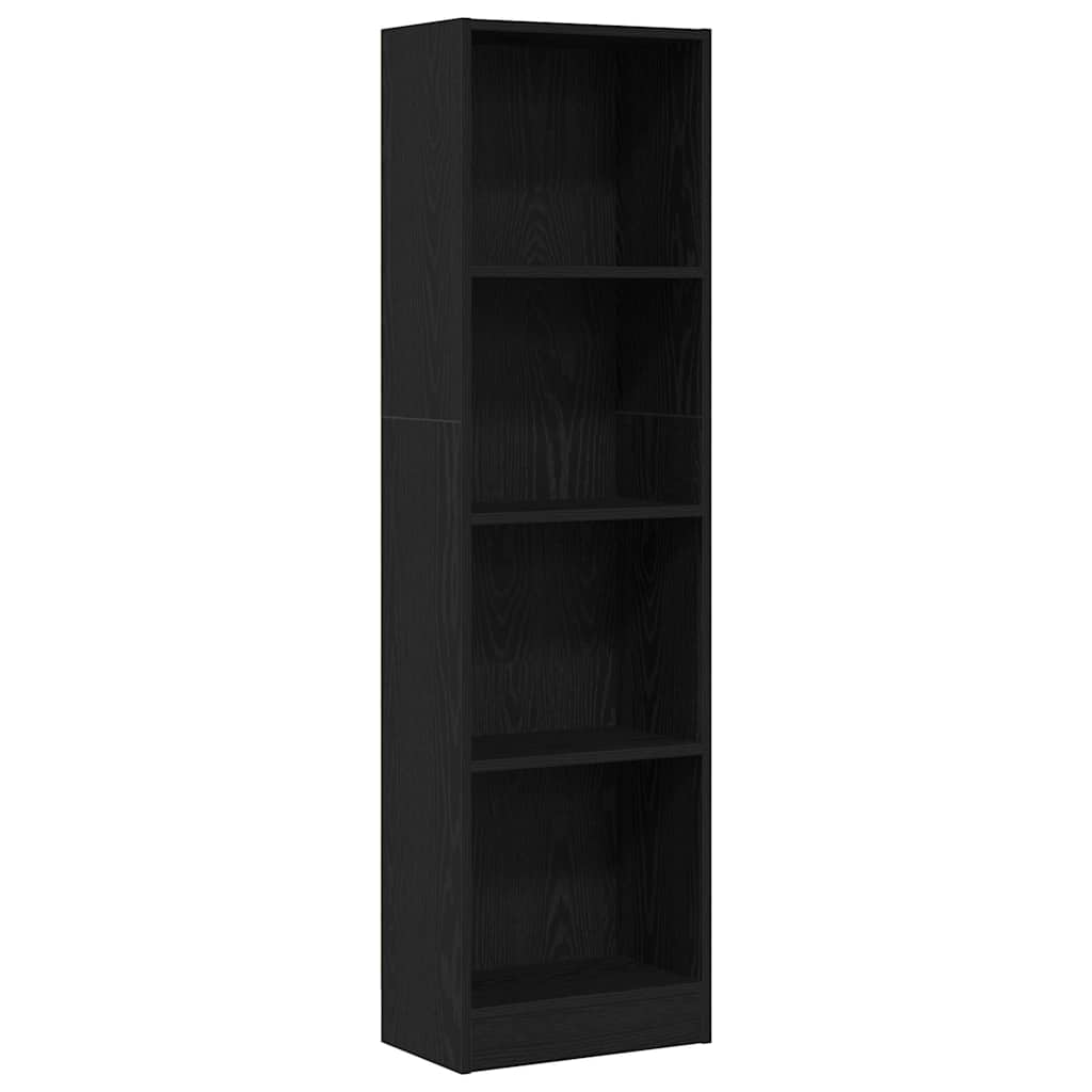 Libreria 40X24X In Legno Multistrato Rovere Nero