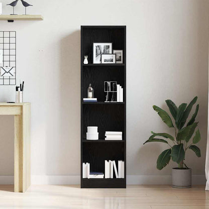 Libreria 40X24X In Legno Multistrato Rovere Nero