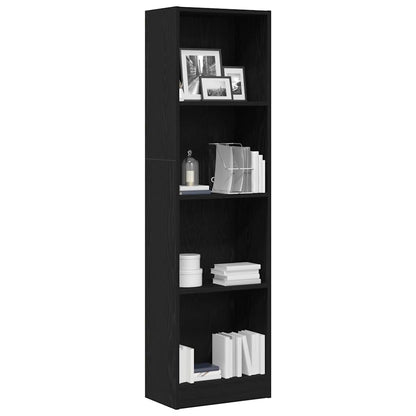 Libreria 40X24X In Legno Multistrato Rovere Nero