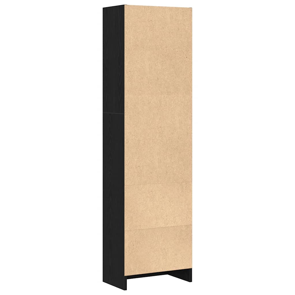Libreria 40X24X In Legno Multistrato Rovere Nero