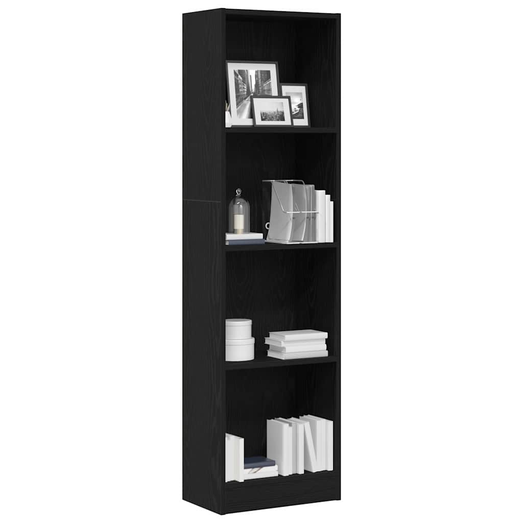 Libreria 40X24X In Legno Multistrato Rovere Nero