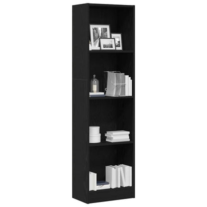 Libreria 40X24X In Legno Multistrato Rovere Nero