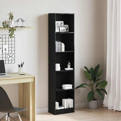 Libreria 40X24X In Legno Multistrato Rovere Nero