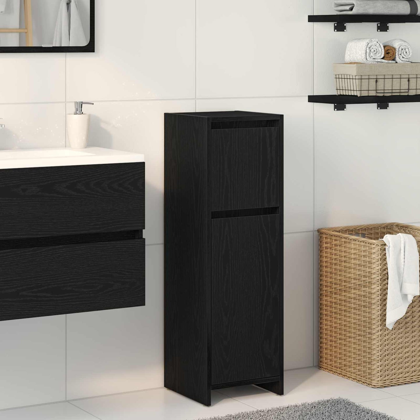 Mobile Da Bagno 30X30X95 Cm In Legno Multistrato