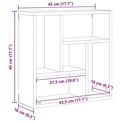 Scaffale A Parete 45X16X45 Cm In Truciolato