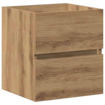 Mobile Lavabo Bagno Artigianale 41X38,5X45 Cm In Truciolato Rovere Artigianale