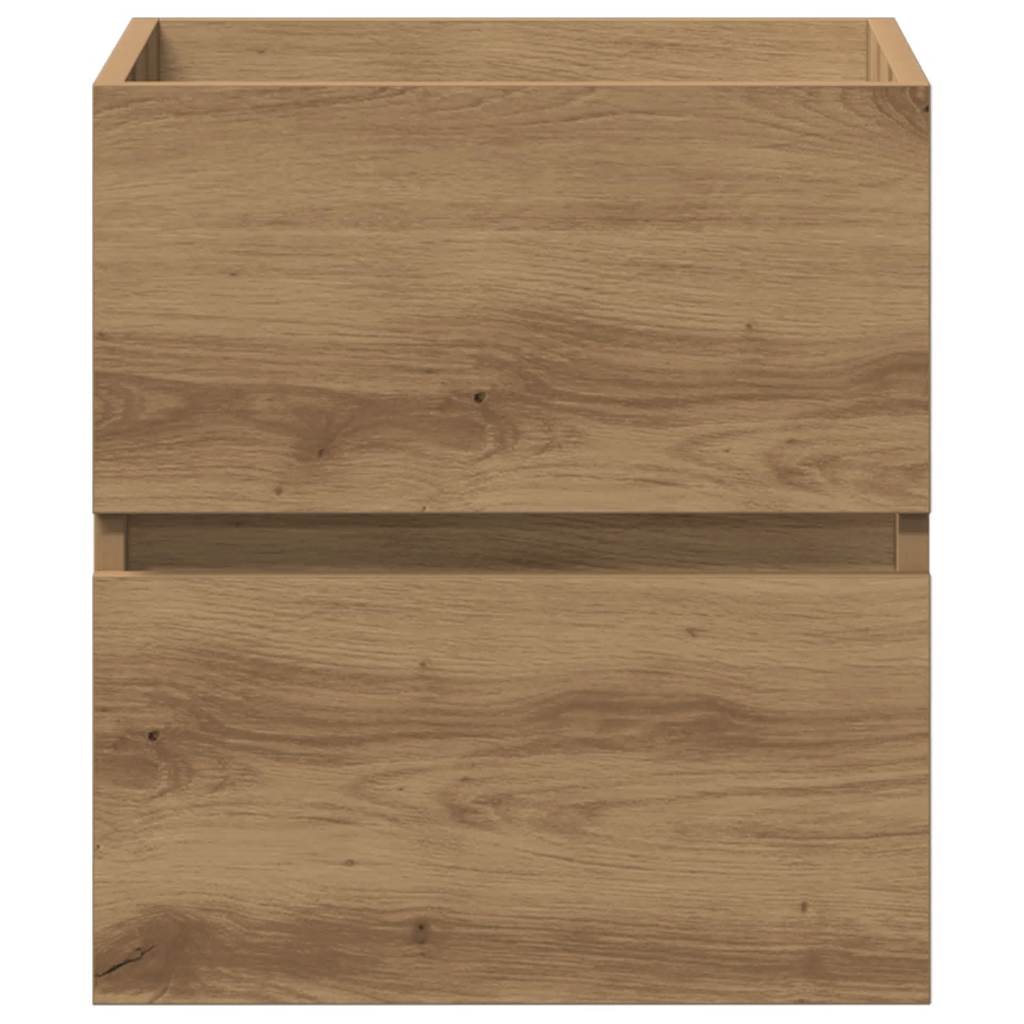Mobile Lavabo Bagno Artigianale 41X38,5X45 Cm In Truciolato Rovere Artigianale
