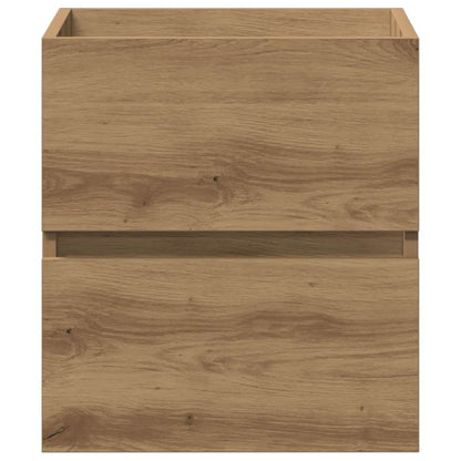 Mobile Lavabo Bagno Artigianale 41X38,5X45 Cm In Truciolato Rovere Artigianale