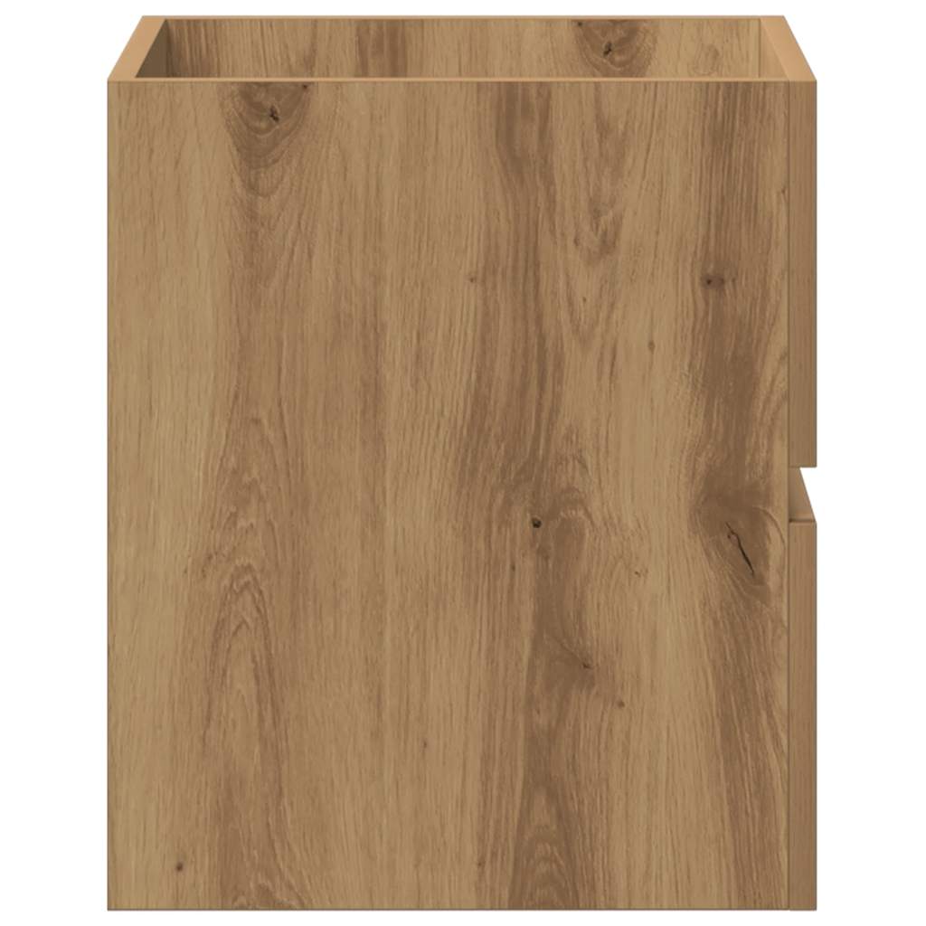Mobile Lavabo Bagno Artigianale 41X38,5X45 Cm In Truciolato Rovere Artigianale