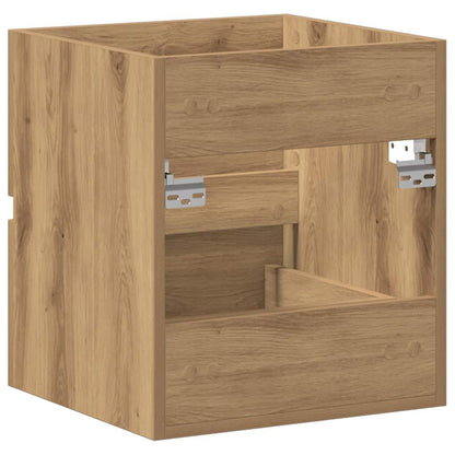 Mobile Lavabo Bagno Artigianale 41X38,5X45 Cm In Truciolato Rovere Artigianale