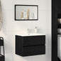 Mobile Lavabo 90X38,5X45 Cm In Legno Multistrato Rovere Nero