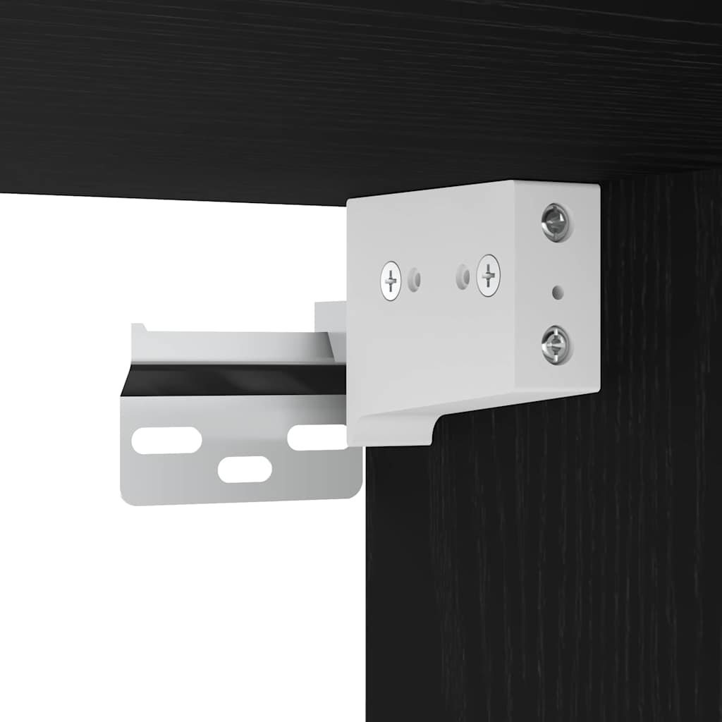 Mobile Lavabo 90X38,5X45 Cm In Legno Multistrato Rovere Nero