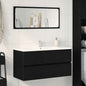 Mobile Lavabo 90X38,5X45 Cm In Legno Multistrato Rovere Nero