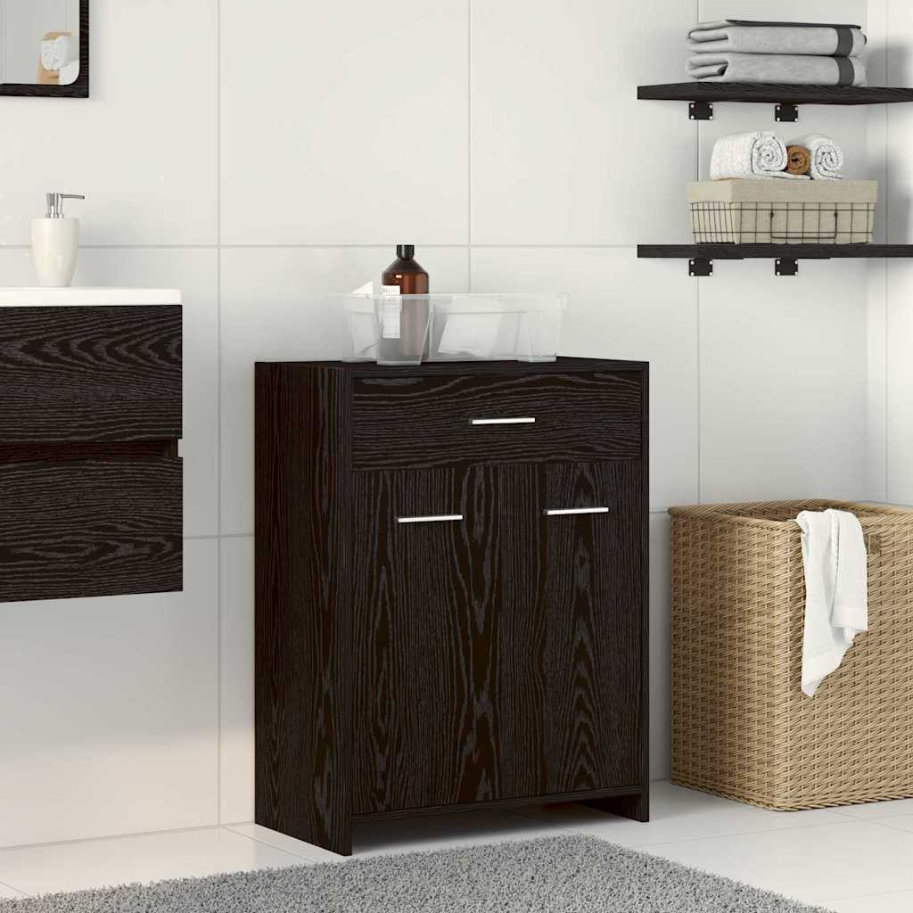 Mobile Da Bagno 60X33X80 Cm In Legno Tecnico