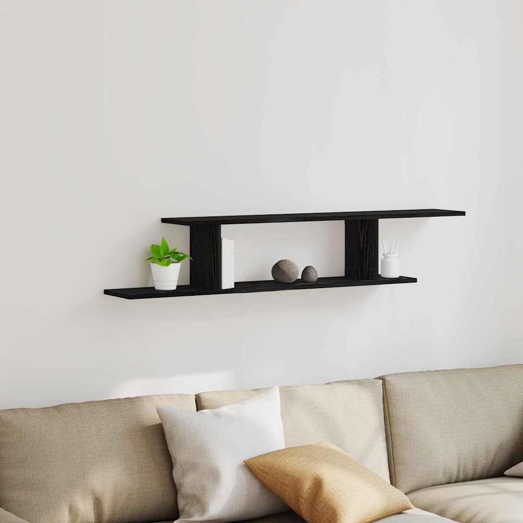 Scaffale Tv Parete 125X18X23 Cm Legno Multistrato