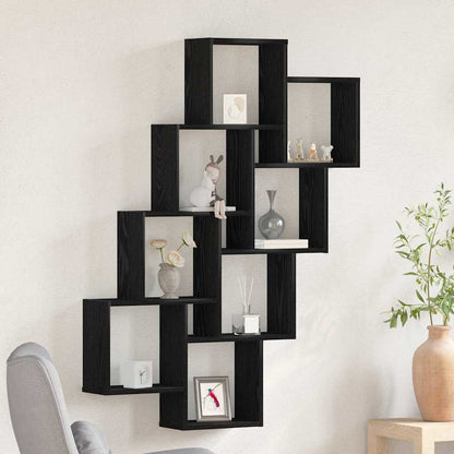 Mensola A Muro A Cubo Antico 90X15X119,5 Cm Legno Multistrato