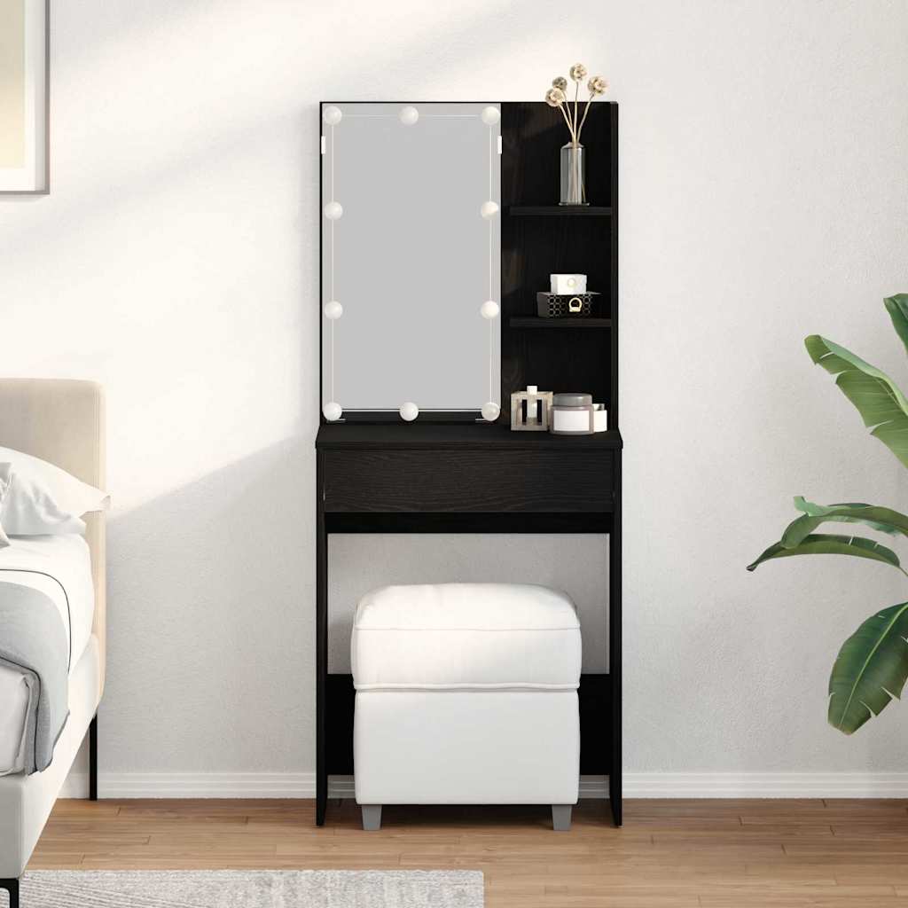 Tavolo Da Trucco 60 X 40 X 140 Cm Legno Multistrato