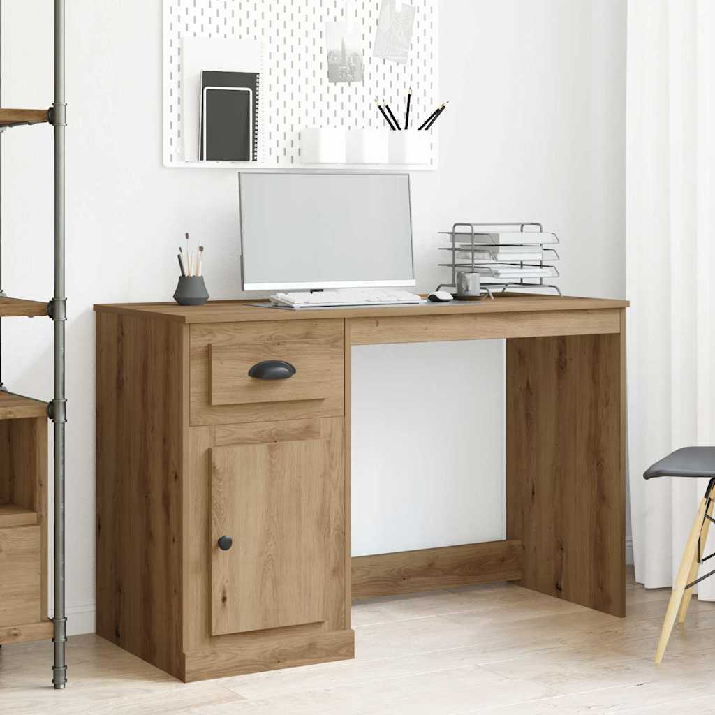 Scrivania Cassetto 115X50X75 Cm Legno Multistrato