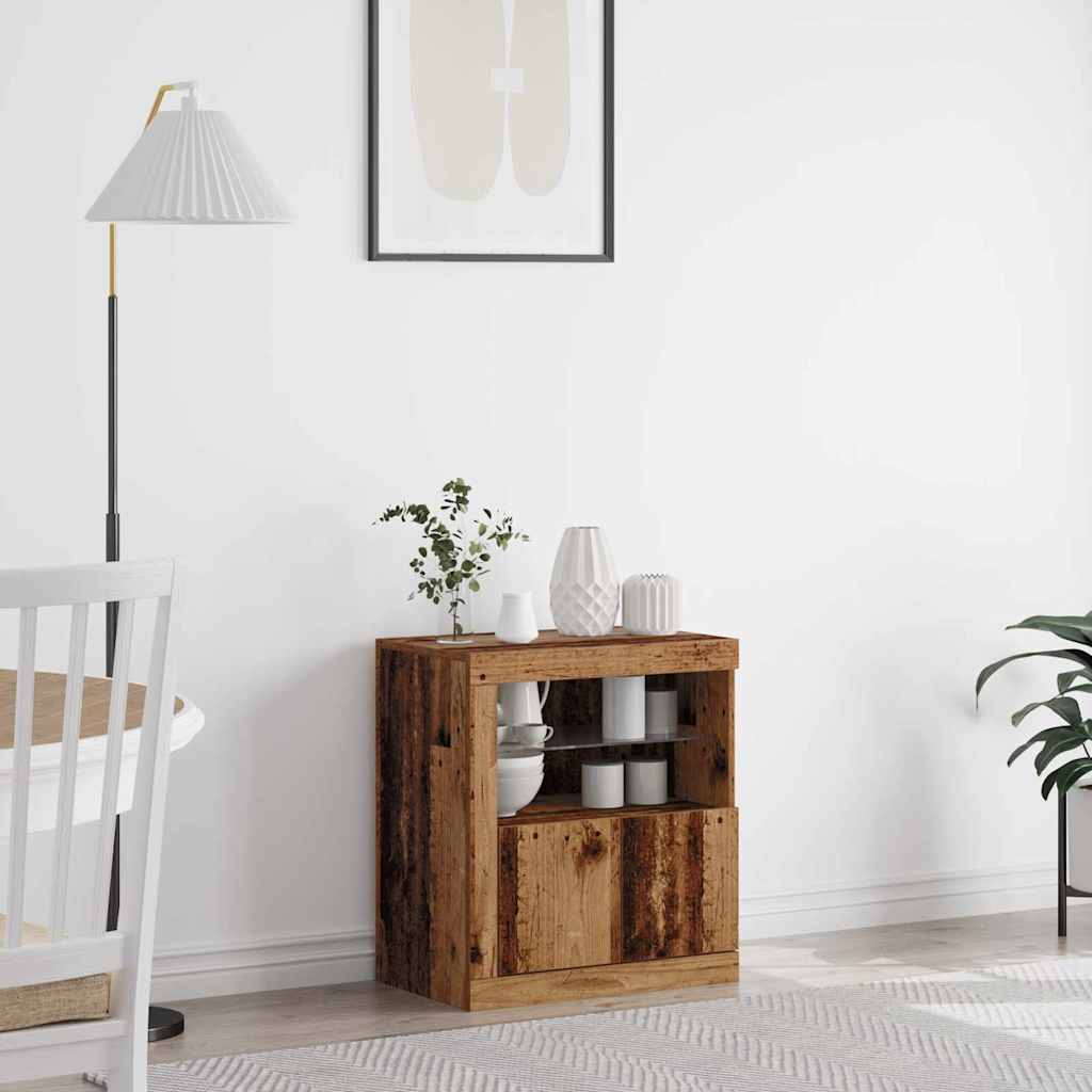Credenza Con Luci Led 60,5X37X67 Cm