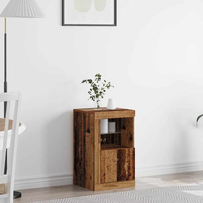 Armadietti Con Luci Led 2Pz Bianchi In Legno Multistrato